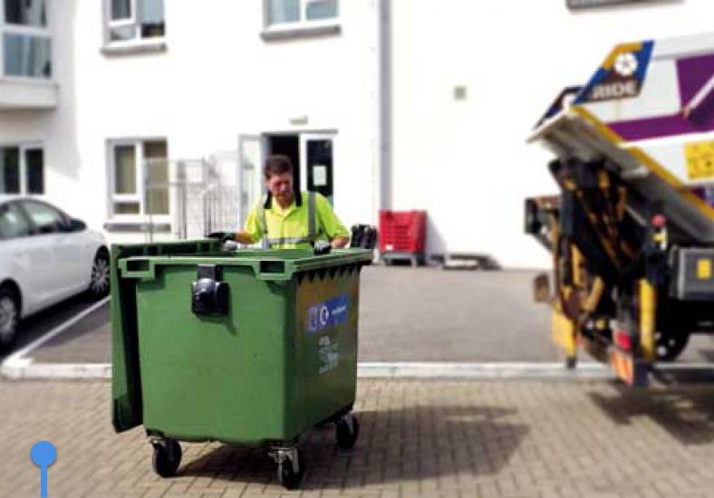 Newport flats communal recycling facilities